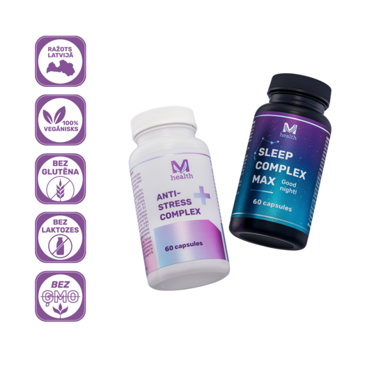 Anti-Stress + Sleep Complex Max (Komplekts)